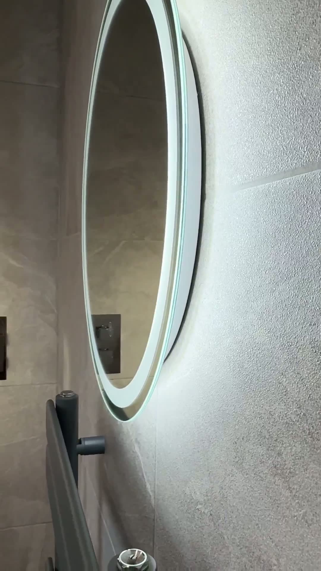 Grey stone bathroom